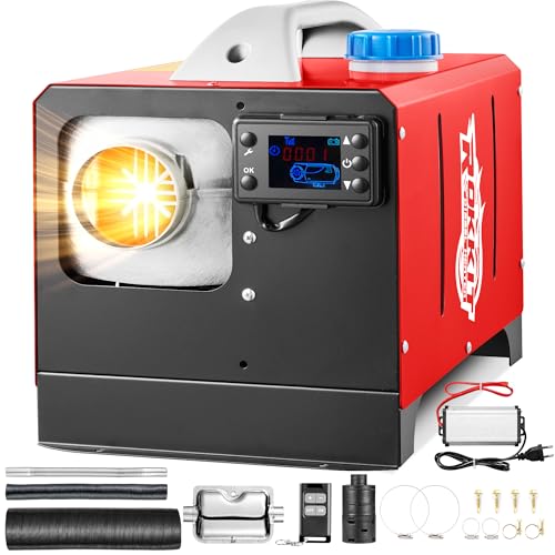 Image of Diesel Heater 8KW, All-in-One Portable Diesel Parking Heater with LCD Thermostat Monitor & Remote Control, Fast Heating Low Noise Heater for Tent, Car, RV, Camper
