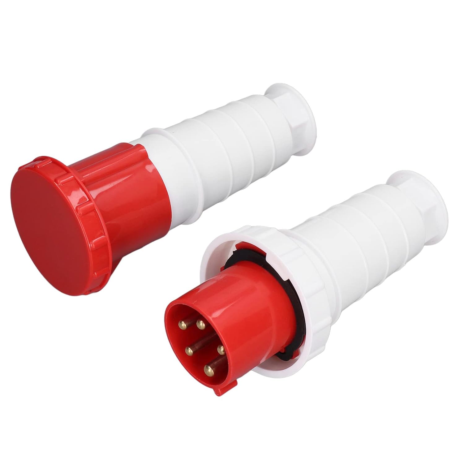 380415V 63A Electrical Cord Connector Set, IP67 Waterproof 3 Phase 5