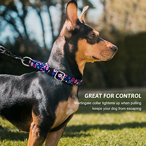 Martingale Collar for Dogs, Adjustable Soft Nylon Dog Collars with Special Design Cute Patterns for Small Medium Large Dog Martingale Collar for Dogs, Adjustable Soft Nylon Dog Collars with Special Design Cute Patterns for Small Medium Large Dog