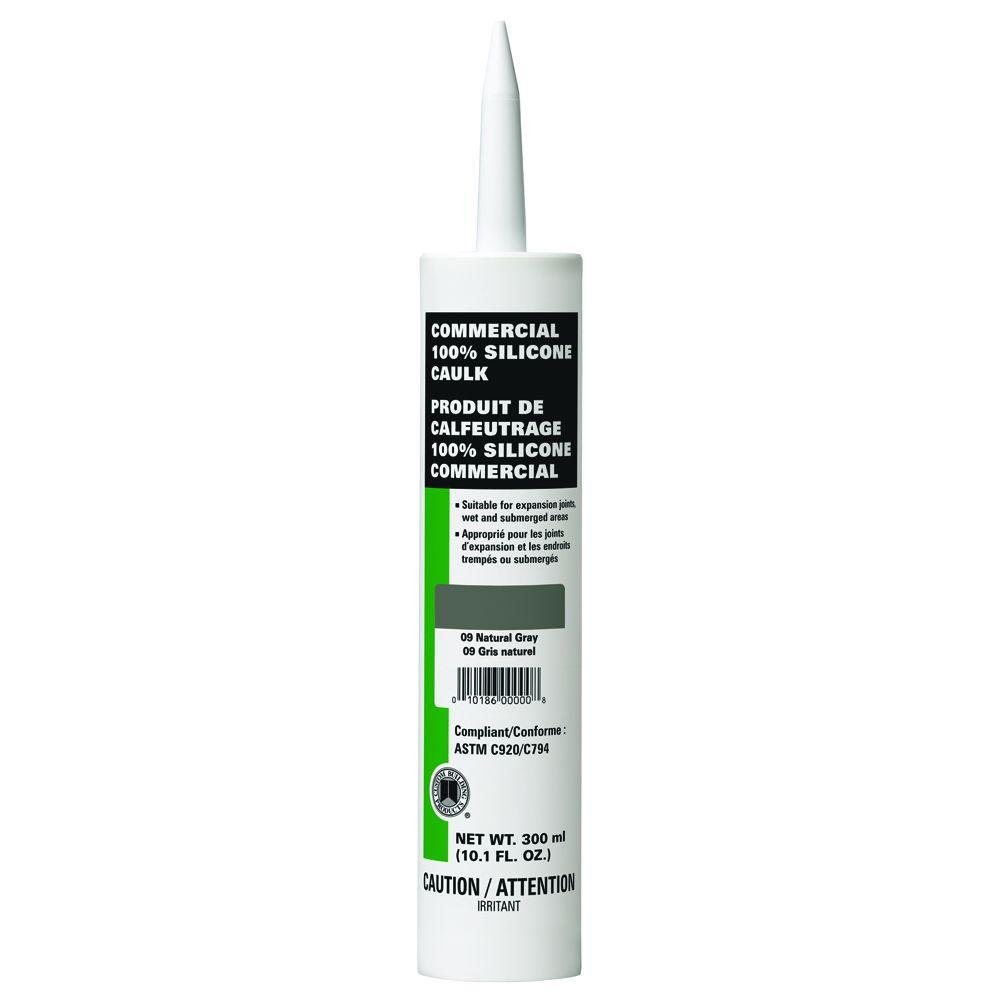 #09 Natural Gray 10.1 Oz Silicone Caulk-Custom Building Products-CCSC09