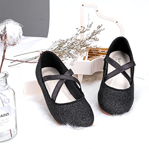 Girls Glitter Princess Ballet Flats Mary Jane Shoes Dress Shoes for Girl Back to School Princess Wedding Shoes (Little Kid/Big Kids) 7
