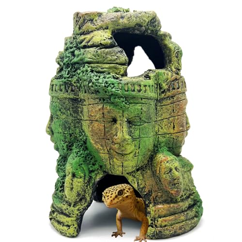 Bearded Dragon Reptile Hide Caves ​Khmer ​Buddha Ruins Décor Lizard Leopard Gecko Hideout Terrarium Tank Snake Amphibian Personalized Cambodia Decoration