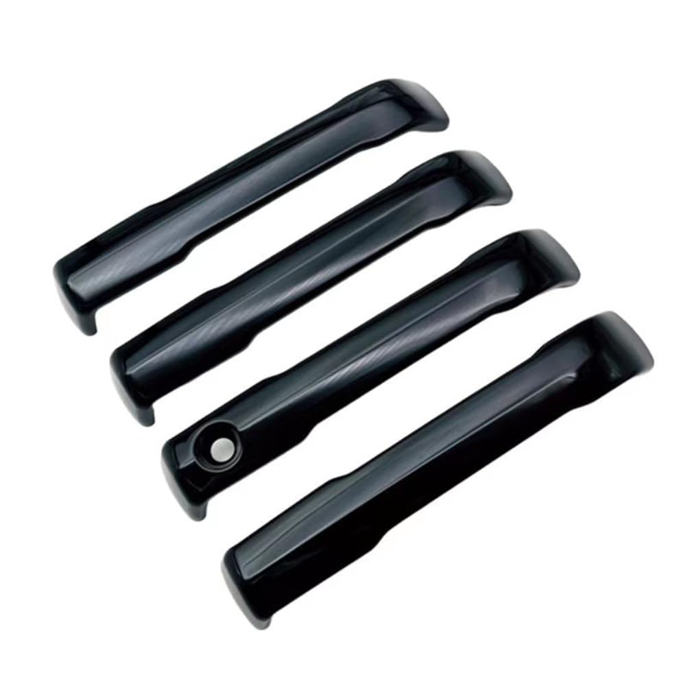 Krgsa A/Piano Black Krgs Exterior Cr Door Hndle For Toyot Tundr 2022-2023,Exterior Door Hndle Cover Front Left Right Rer Chrome Bs, -/Style 2