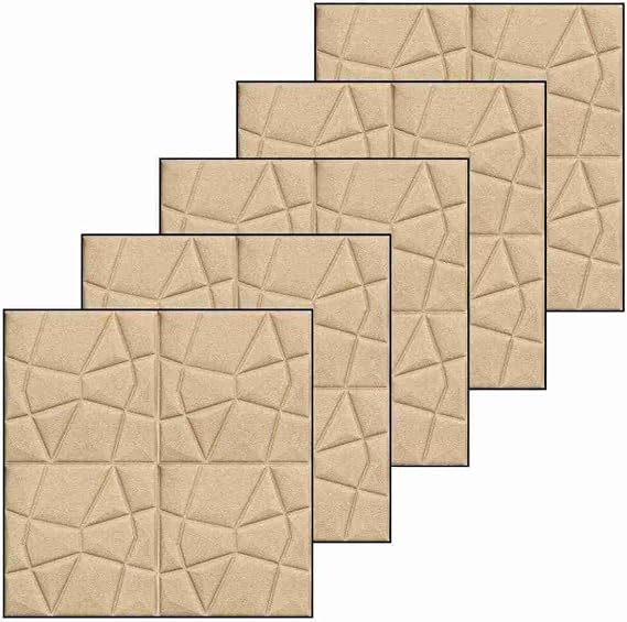 Image of DRONTER 3D Self-Adhesive Brick Wallpaper - PE Foam Wall Panels for Home, Bedroom, Living Room, and Cafe Decor | Easy Peel & Stick DIY Wall Stickers (Brown Diamond)