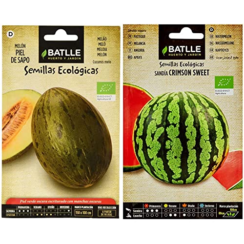 Melón Piel de Sapo - ECO & Sandía Crimson Sweet - ECO
