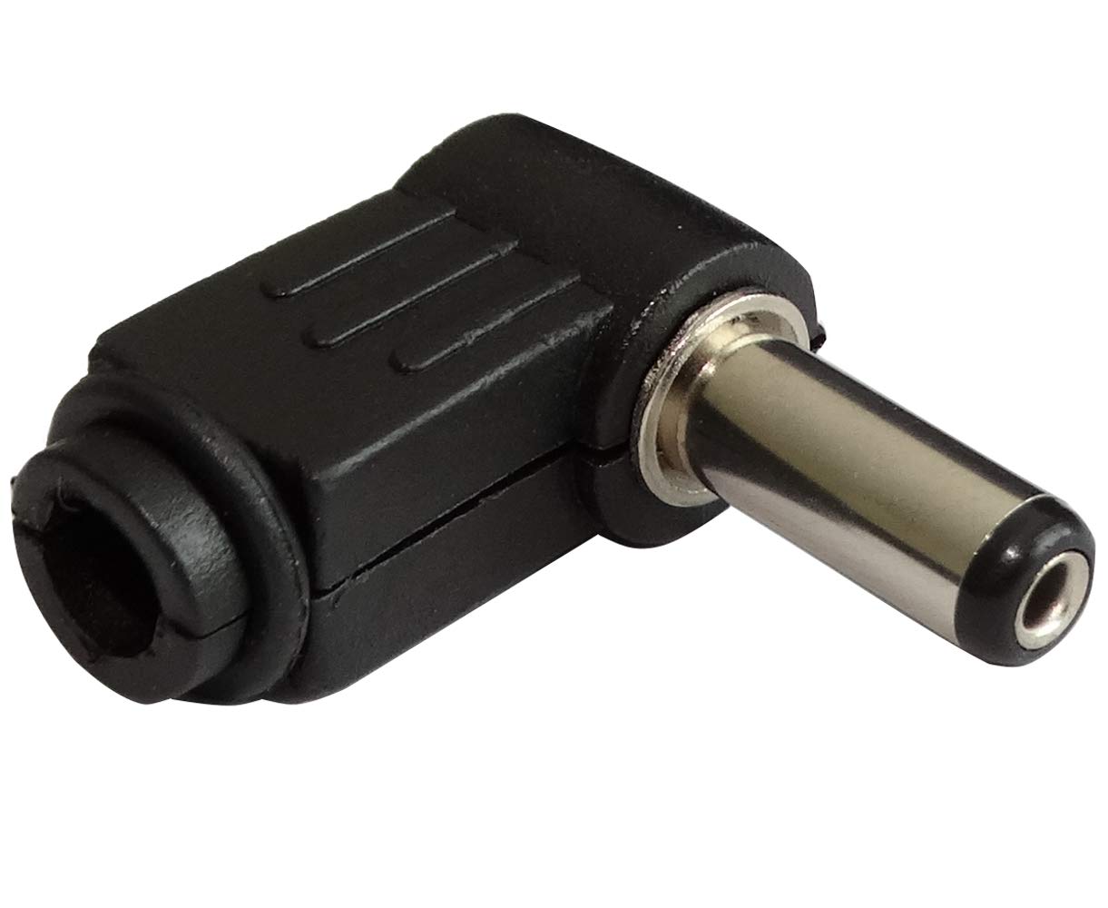 DC stekker hoek, 5 stuks hoekstekkers, DC stroomconnector adapter 5,5 mm x 2,5 mm stekker op 5,5 mm x 2,1 mm jack