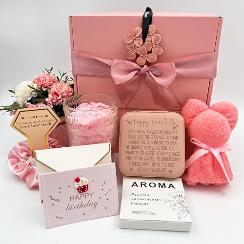 16th Birthday Gifts for Girls, Sweet 16 Gifts for Girl, Happy 16th Birthday Gift Basket for Women, 16 Year Old Girl Birthday Gifts Box for Daughter Friends Gift for Teen Girls, Niece, Granddaughter