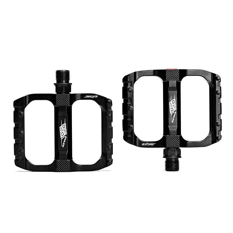 Pédales pour vélo VTT ultra-léger blanche plateforme antidérapante