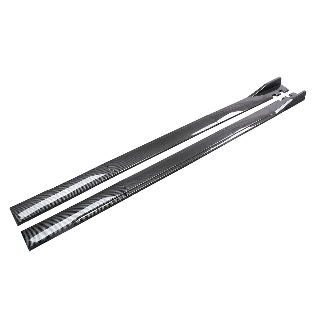 Sszixian Carbon Fiber + Black Side Skirts Cars For Subaru Legacy Sedan 2013-2024, Car Side Skirts Side Skirts Body Rocker Panel Body Kit Car Accessories,