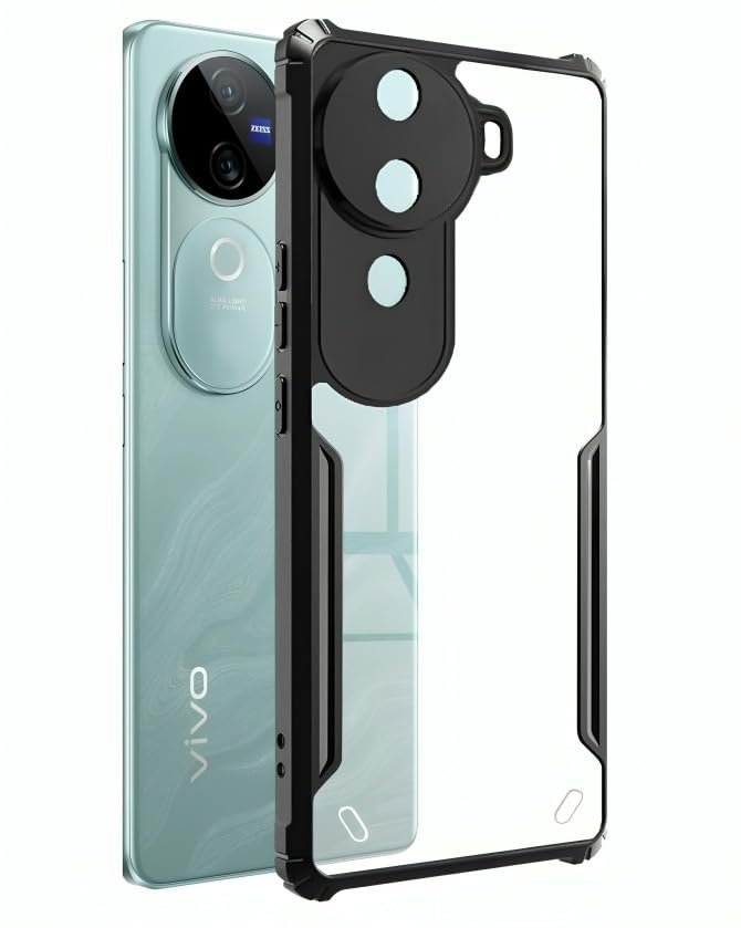 Designerz hub® iQOO Z9s 5G / Vivo V40e 5G Back Cover | Transparent Crystal Clear Hard PC Back Case with TPU Bumper, Drop Protection Case Cover for iQOO Z9s 5G / Vivo V40e 5G (B0DBLTKGSY) Amazon Price History, Amazon Price Tracker