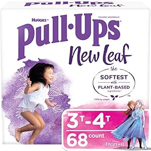 Pull-Ups New Leaf Girls’ Disney Frozen Potty Training Pants Training Underwear, 3T-4T, 68 Ct