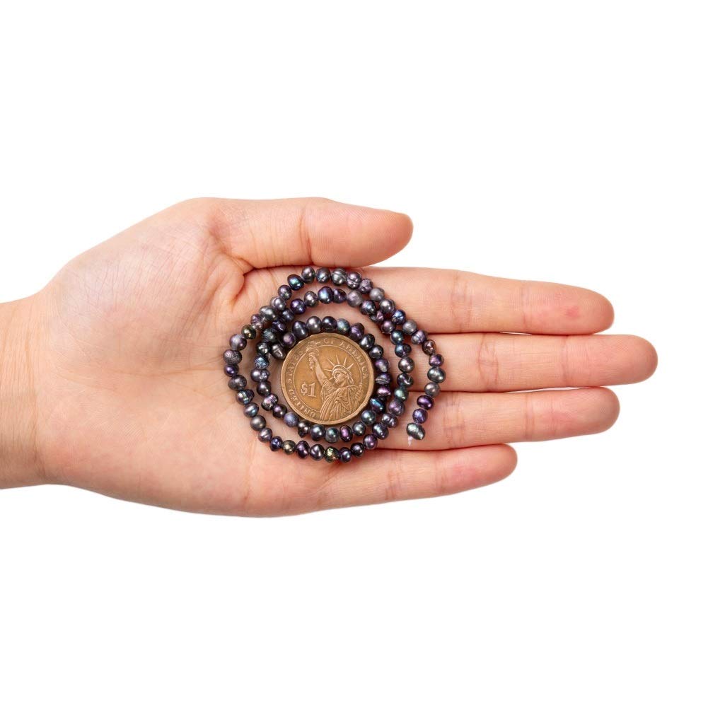 Fashewelry Lot De 2 Rangées De Perles Naturelles De Culture D'eau Douce - 4 à 6