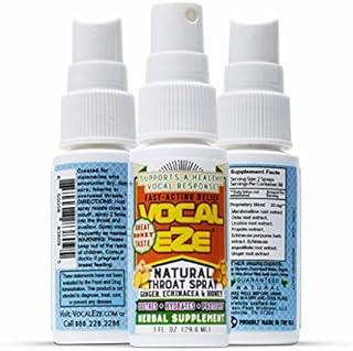 Vocal Eze Throat Spray | Relieve Sore, Hoarse, Fatigue, Dryness of Throat | Herbal Immune Support, All Natural Ingredients (1)