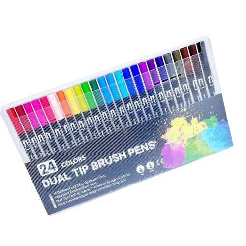 Senermter Libro para colorear con 100 colores por número, libros para aprender a dibujar, libro de actividades para explorar y colorear para adultos, juego de lápices de acuarela de doble cara