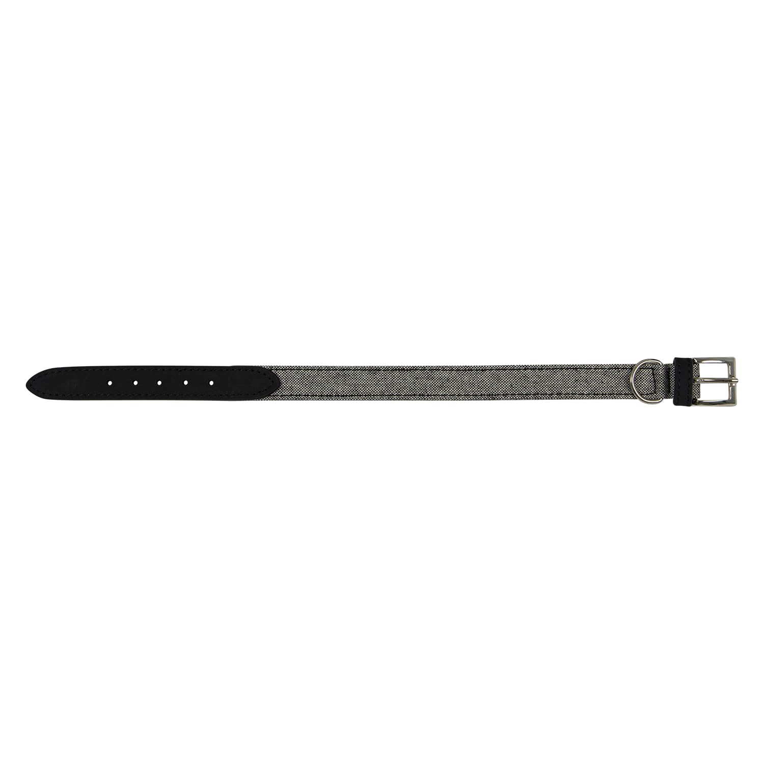 JACK AND VANILLA, Dog Collar, Quebec Model, Black, Size 20 mm x 40 cm