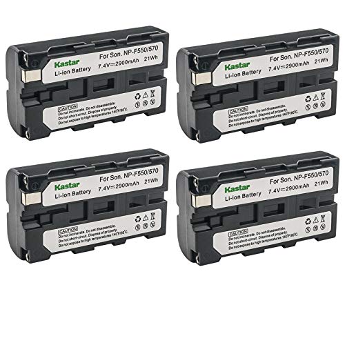 Kastar NP-F570 Battery 4-Pack for Sony Cameras