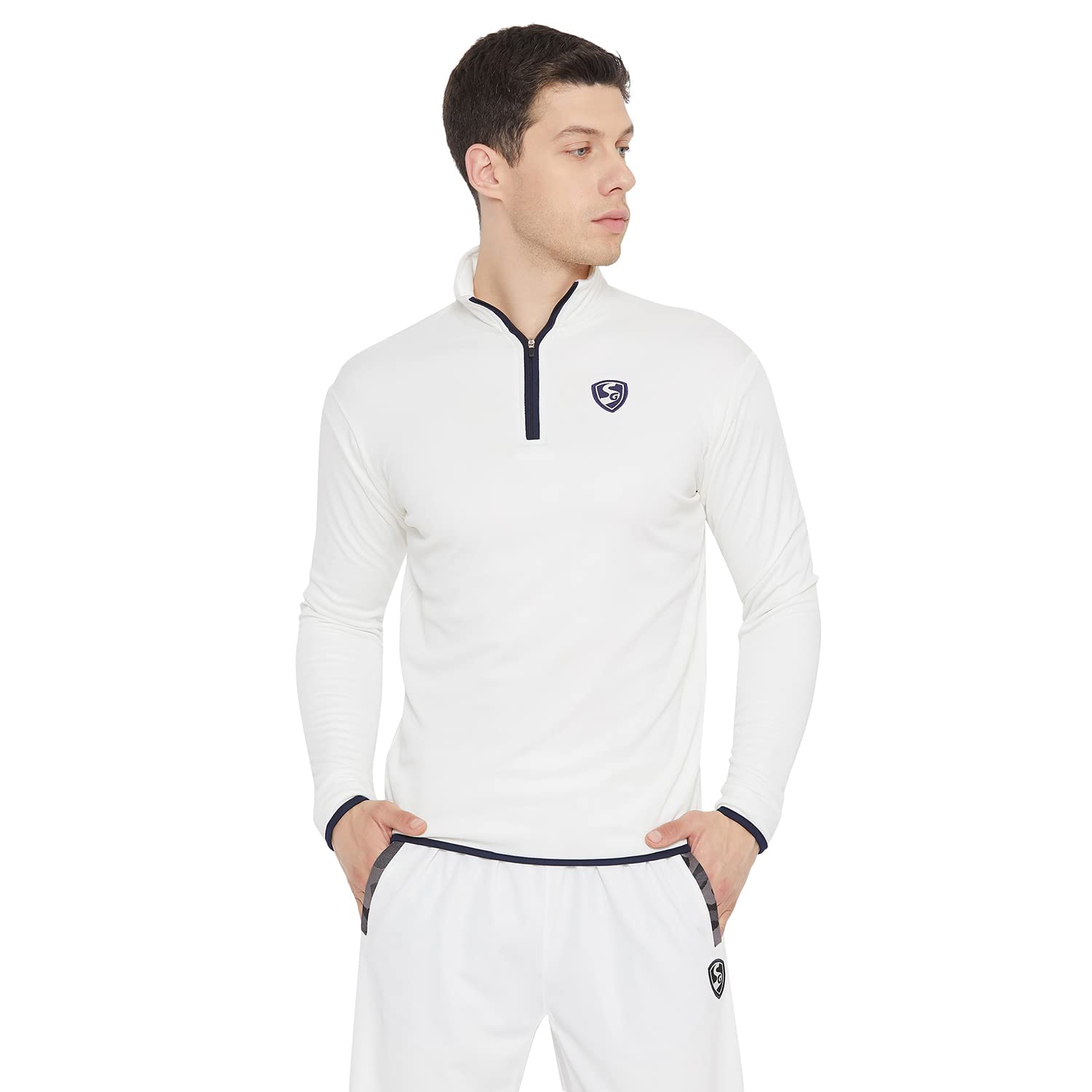 sg ICON Full Sleeve Pullover Cricket Whites (Senior)-picture-51