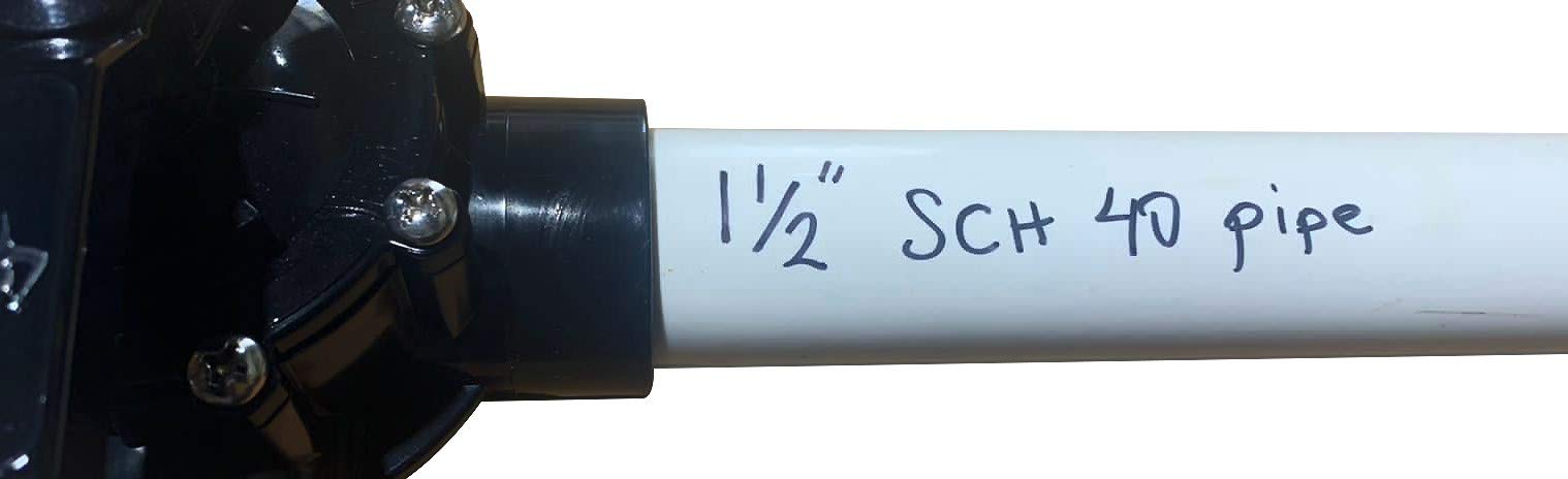 FibroPool 1 1/2 "POSI- Cerrar 2 vías válvula sin lubricante