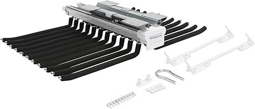 Miniatura 9 de Perchero extraíble para pantalones, 22 brazos de acero, organizador de ropa para armario, carga máxima de 33 libras, ahorro de espacio, 23.2 x 18.1