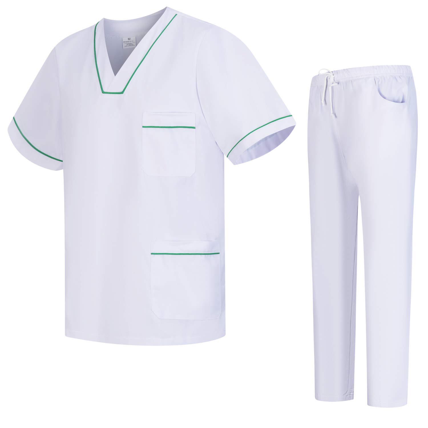 MISEMIYA Uniforme Sanitario Sq-6611-6612 Trajes médicos Unisex adulto
