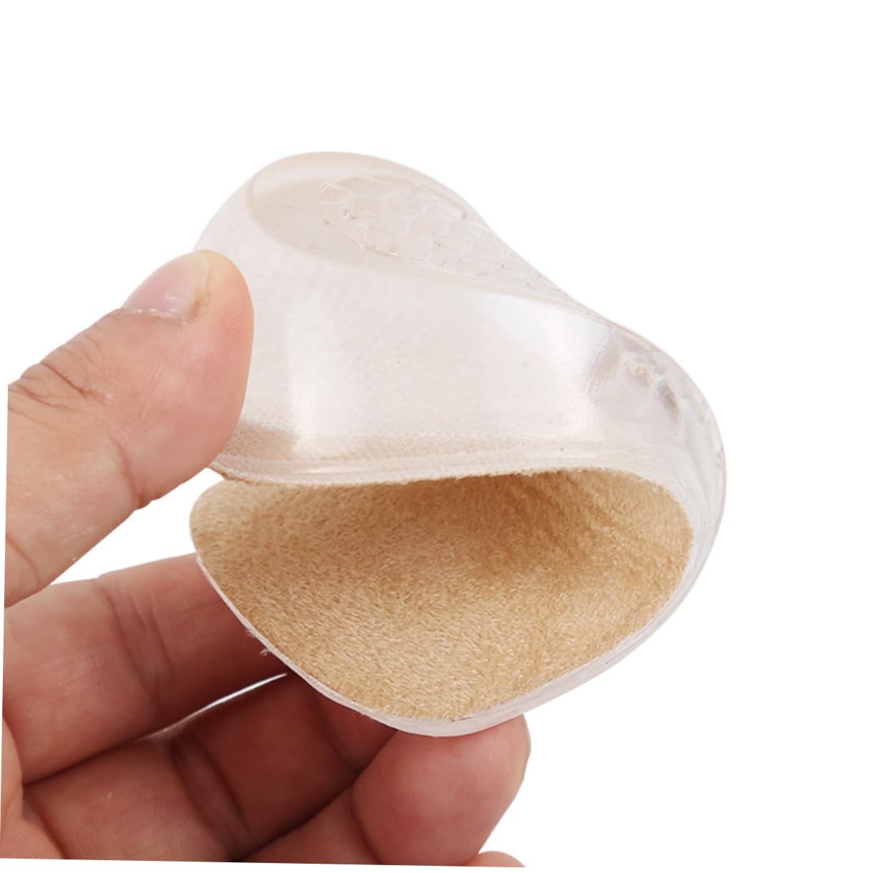 SOLUSTRE 3stücke Erhöhung Einlegesohle Für Schuhe Unsichtbare Selbstklebende Fersenkissen Atmungsaktivem Material Komfortable Dämpfung Für Damen Und Aprikose