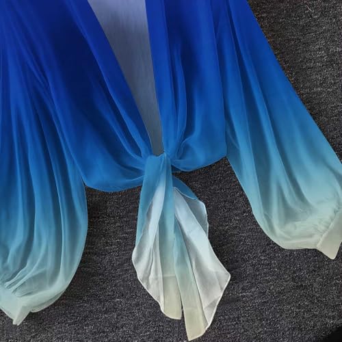 Chiffon Cardigan for Women 2025 Trendy Tie Front Crop Cardigans Long Puff Sleeve Cover Up Boho Beach Cover Ups4