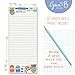 Set of 2- Kitchen Design List Pad, Fridge Pad, Notepad, Shopping List with Attachable Magnet