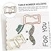 DOITOOL 20pcs Book Shaped Bookmark Clips Funny Paper Clips for School Supplies Office Supplies for Desk