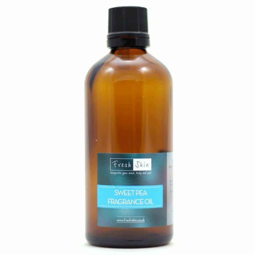 freshskin beauty ltd | Sweet Pea Fragrance Oil 100ml - Candles, Bath Bombs, Soap Making, Reed Diffusers & Wax Melts - Cosmetic Grade - Vegan Friendly