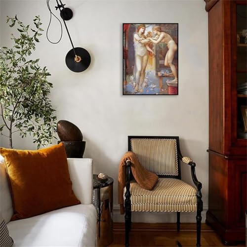 Tableau Pygmalion de Burne Jones pour decoration murale salon chic et moderne - 3