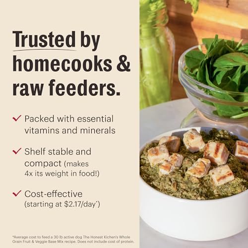 Image of The Honest Kitchen Human Grade Wholemade Dehydrated Grain Free Fruit & Veggie Base Mix Dog Food (Just Add Protein), 7 lb Box