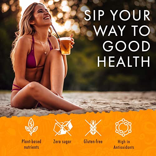Image of Olena Turmeric Tea, Herbal Green Tea Blend, All-Natural and Antioxidant-Rich Wellness Tea with Ginger and Black Pepper, Vegan and Keto-Friendly, 60 Tea Bags - Hawaiian Natural Tea