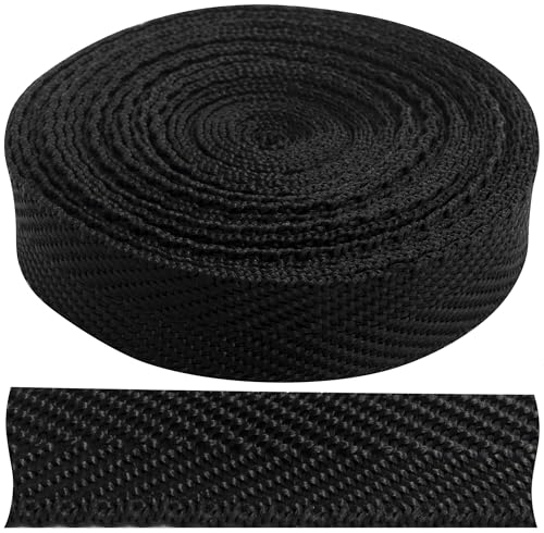 AERZETIX - Ruban galon 4 mètres x 15 mm - en polypropylène - couleur noir - pour divers projets de couture décoratif loisir créatif tissu