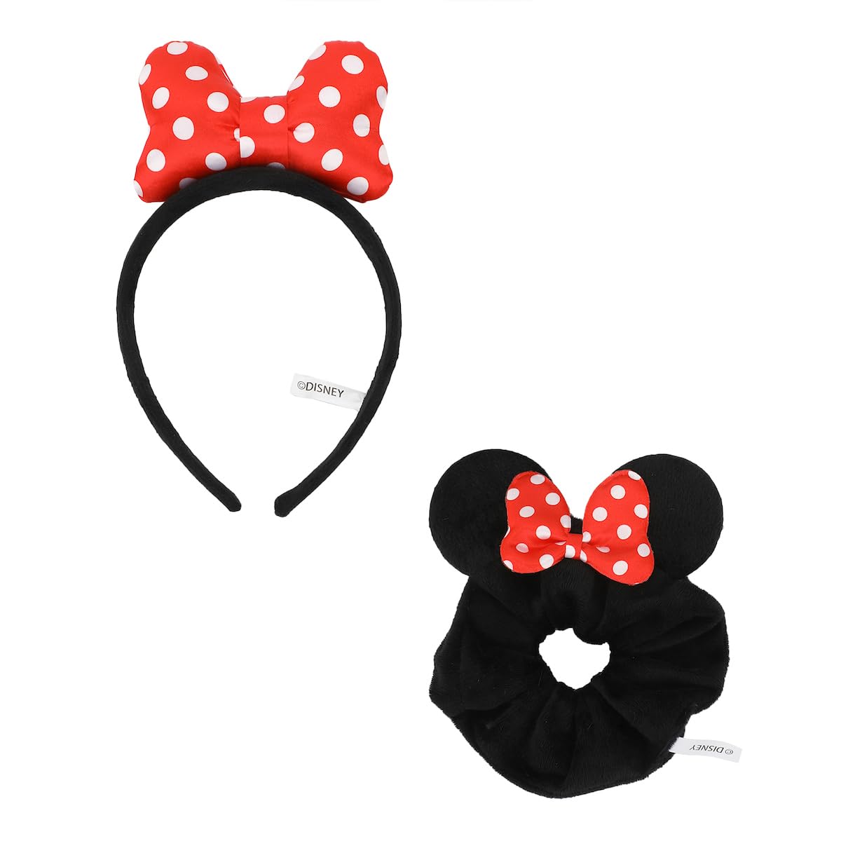 Bioworld Disney Minnie Mouse 2-Piece Plush Headband & Scrunchie Set