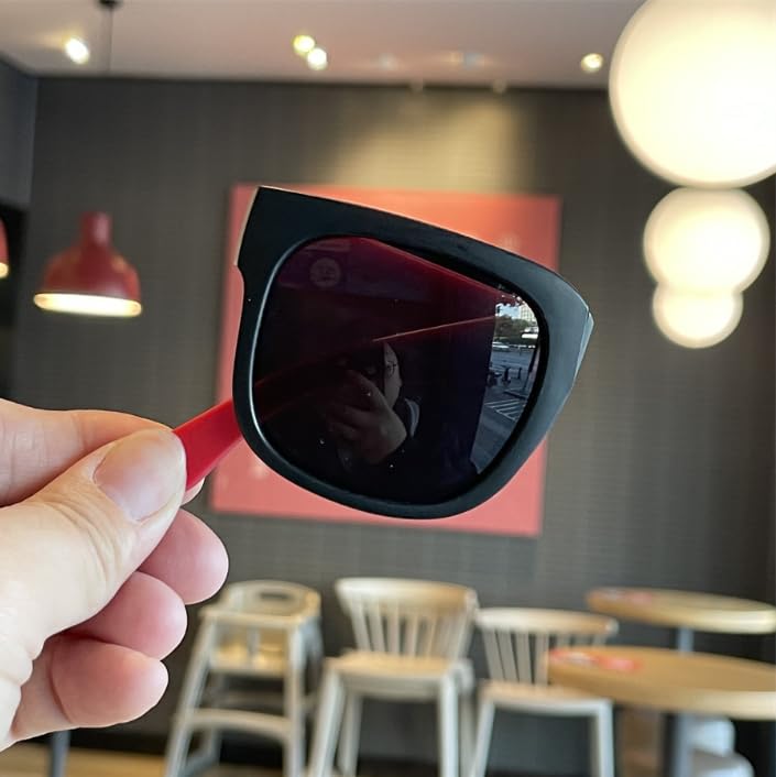 Image of DC DECORIO Foldable Kids Sunglass with Round Case and New Pocket Sunglass for Kids (Pack of 1)