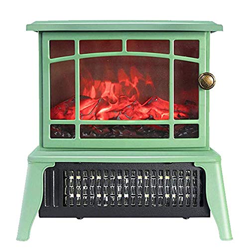 Elektrisches Feuer Elektroherd Elektro Retro 1500w Heizung Feuerofen Flammeneffekt Freistehender Kamin Brennen Simuliertes Flammen-Design