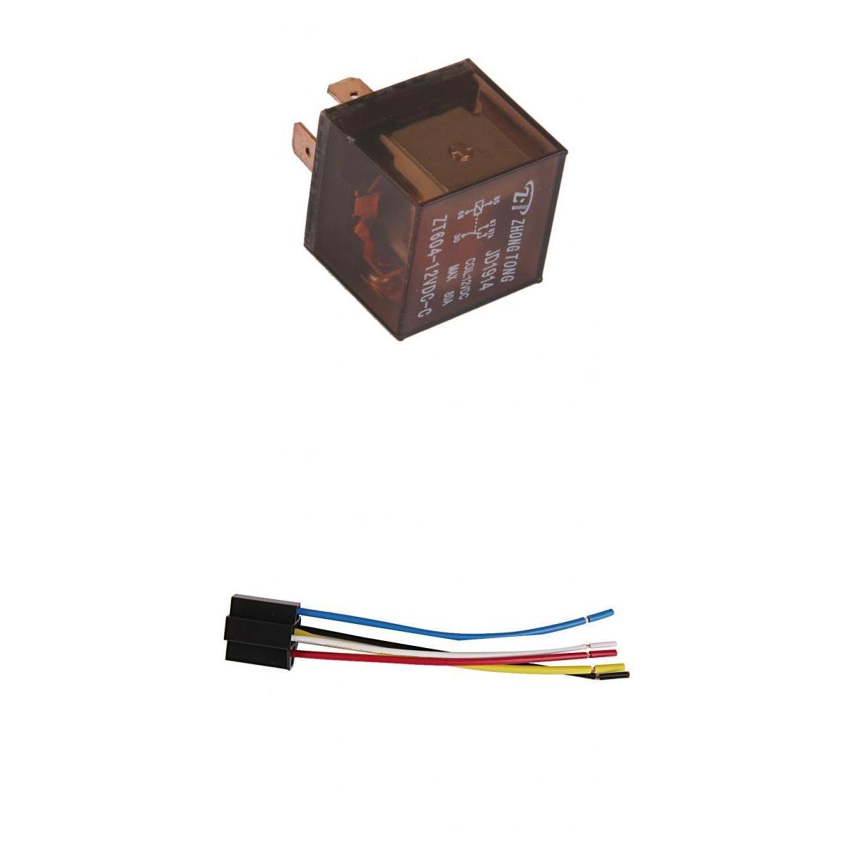 VELURA Car Truck Auto Automotive DC 12V 80A 80 AMP SPDT Relay Relays 5 Pin 5P+Car 12V 12 Volt DC 40A AMP Relay Harness Socket 5Pin 5 Wire|12 x poultry models|Relays & Sensors| Parts & Accessories-image-17