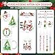 HOWAF 7 Bögen Kerzentattoos für Weihnachten, Adventskalender Kerzen Folie, Sticker Aufkleber, Sprüche zum Verschenken, für Kerzen/Keramik