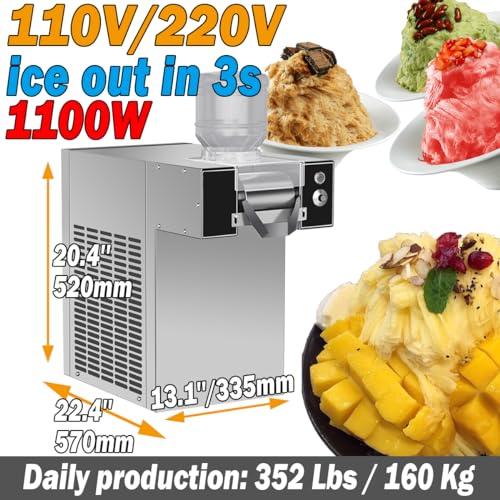 Máquina de hielo para encimera con ajuste de grosor 352.7LB miniatura 3