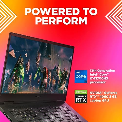 HP OMEN Gaming Laptop, 13th Gen Intel Core i7-13700HX, 8GB RTX 4060 GPU, 16.1-inch (40.9 cm), FHD, IPS, 165Hz, 300 nits, 16GB DDR5, 512GB SSD, RGB Backlit KB, B&O (MSO, Black, 2.32 kg), wf0055TX - Image 4