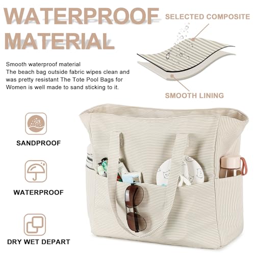Bluboon Waterproof Tote with Wet Compartment