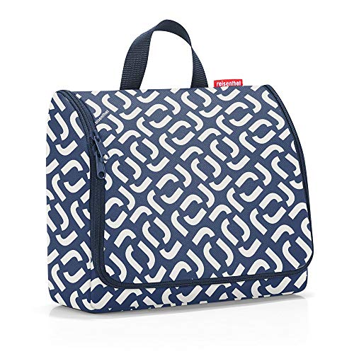 reisenthel toiletbag XL Signature Navy - praktischer Kulturbeutel mit Haken, wasserabweisendes Material
