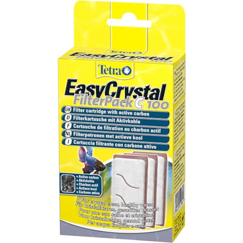 TETRA - Cartouche pour Filtres d'Aquarium EasyCrystal C100 - Pour une Eau Claire et Saine - Facile à Remplacer