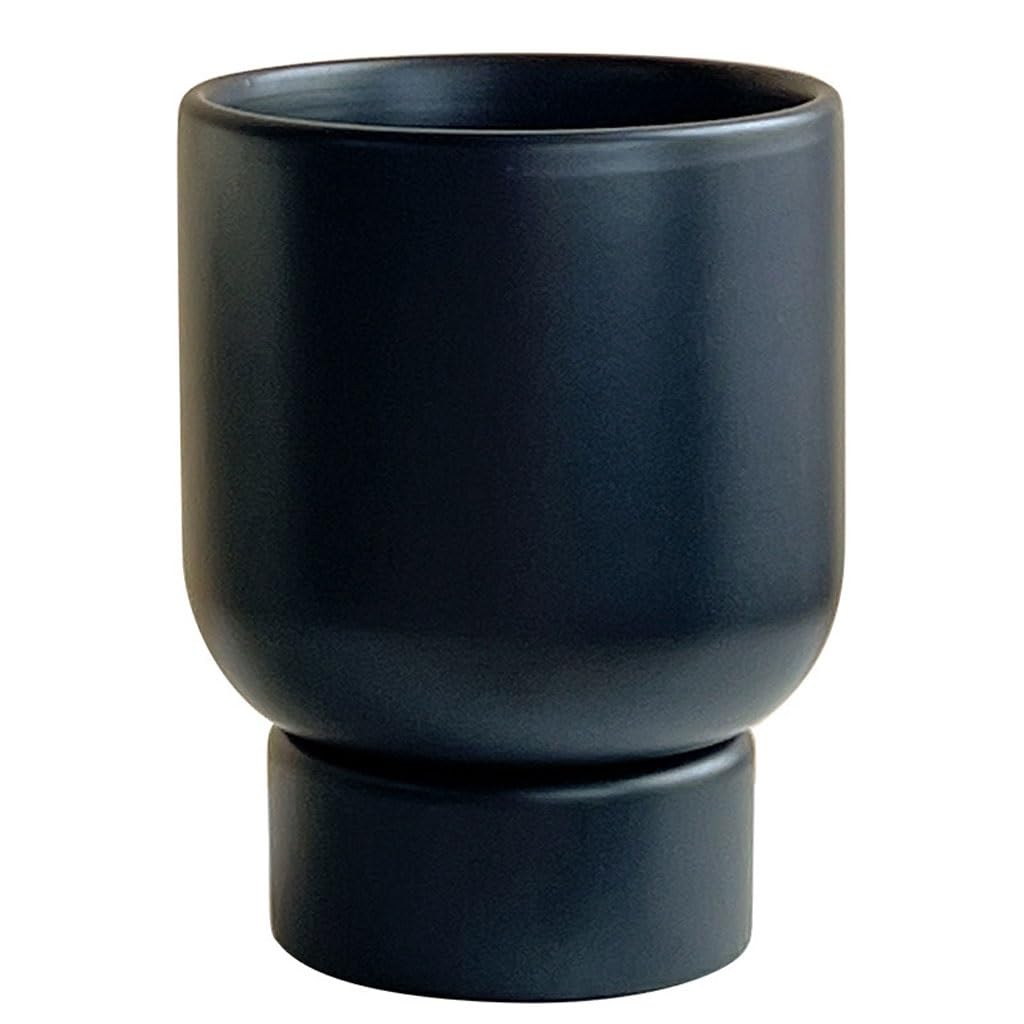 GELASIGE Flower Pots Nordic Modern Simple Flower Pots, Ceramic Balcony Flower Pots, Green Plant Pots, Simple Creative Flower Pot Containers Outdoor Flower Pots(C)