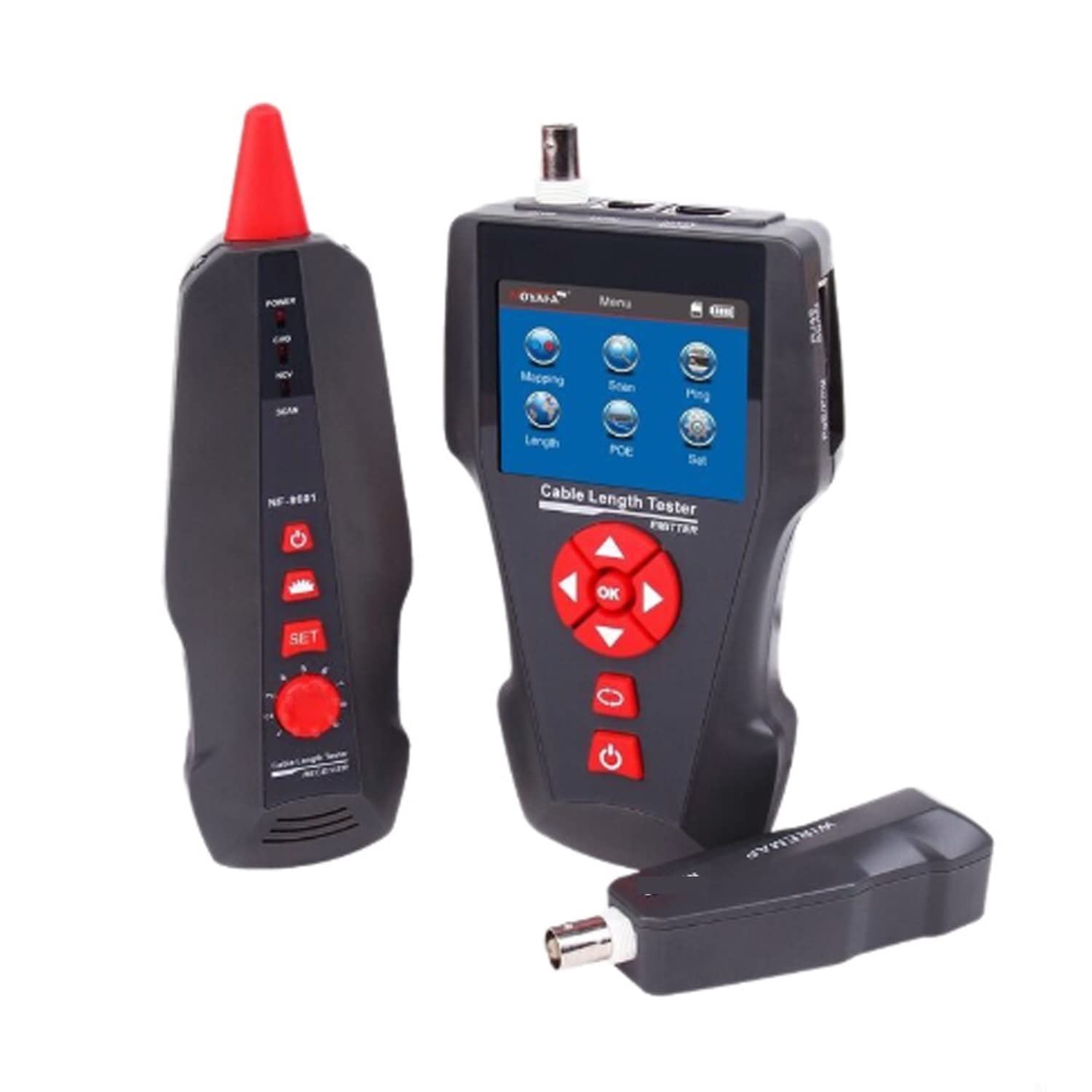 NF-8601 Network Ethernet tester del cavo for PING/POE BNC RJ45 RJ11 Phone Tracker filo del telefono con display LCD digitale
