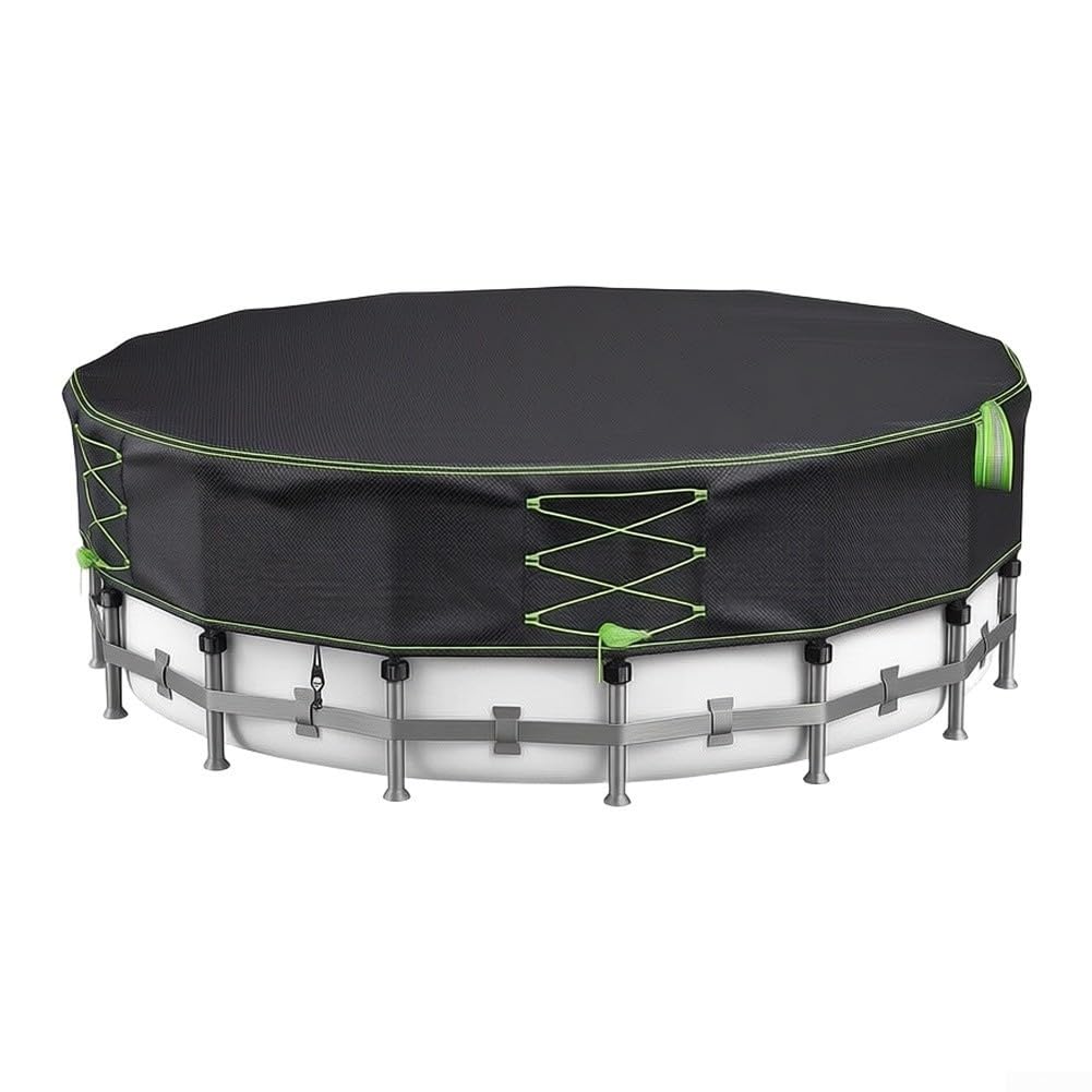 Cubierta redonda Oxford 600D para piscina, 3 m, resistente al desgarro (16