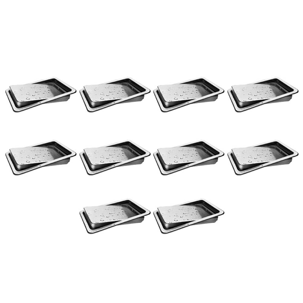 Hndhbfgrt 10X Stainless Steel Garbage Flap Lid Trash Bin Cover Flush Built-in Balance Swing Flap Garbage Lid B