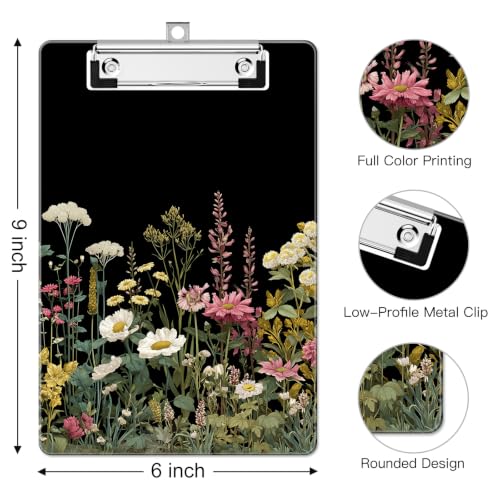 Image of Small Plastic Clipboard 6 x 9 in, Standard A5 Size Fashion Clip Board