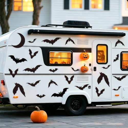 DAZONGE 25PCS Halloween Magnetic Stickers Bat Garage Door Decorations - image 2