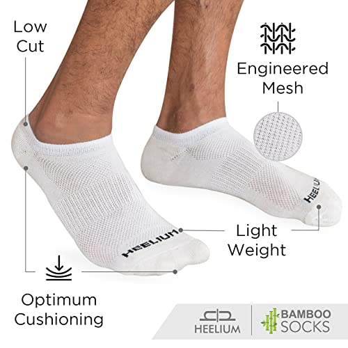 Image of HEELIUM Bamboo Ankle Socks for Men & Women | Ultra-Soft, Odour-Free, Thin & Breathable | 3X Softer than Cotton | Sizes - M (UK 4-8) & L (UK 9-13)
